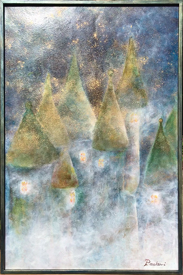 Château dans la brume donné par Paolami à sa petite-fille Cézanne